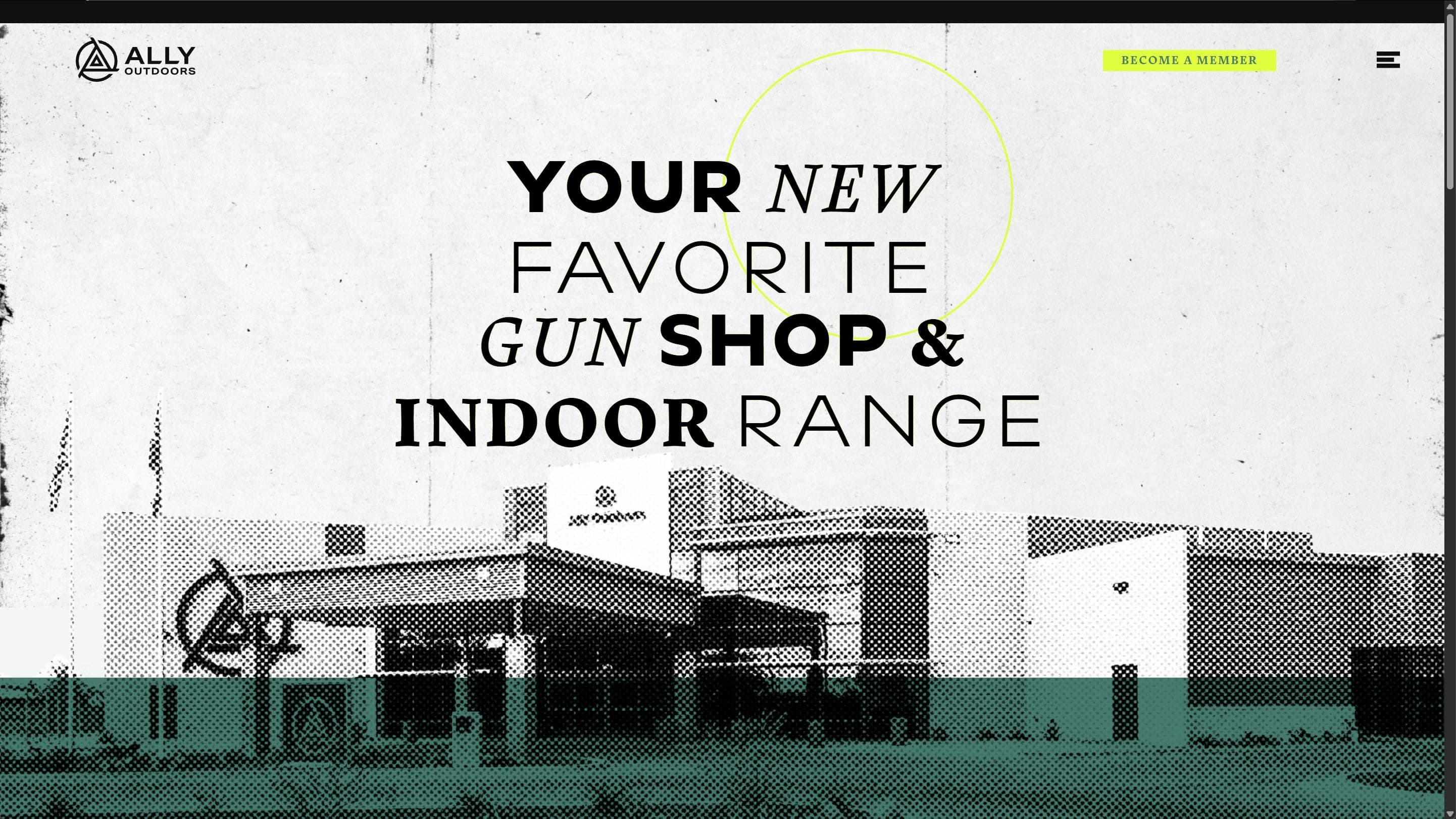 Ally Outdoors homepage