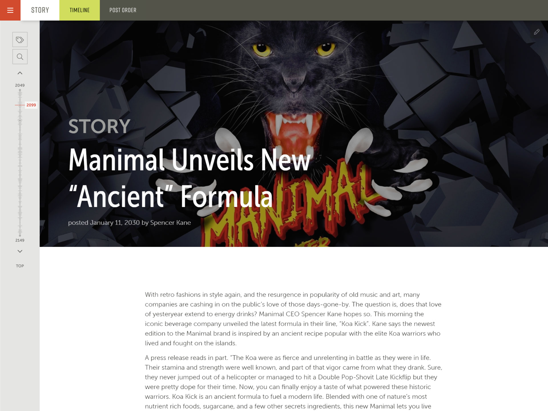 Fractured Veil blog tablet screenshot